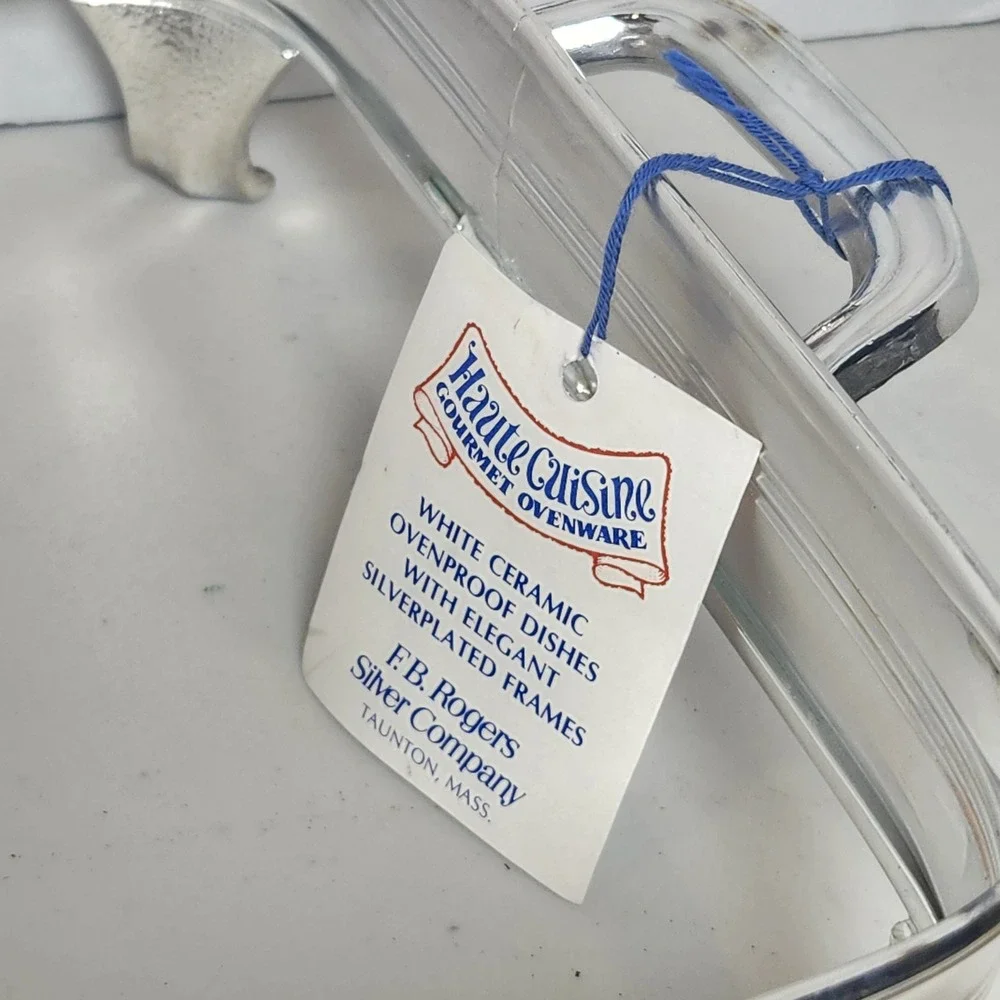 Haute Cuisine F.B. Rogers‎ Gourmet Cooking Dish Ovenproof Casserole Silverplate